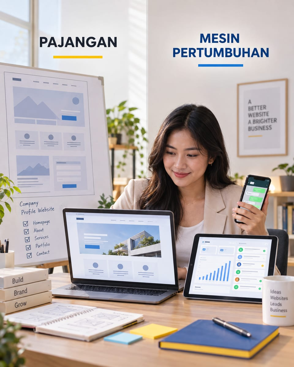 Website 'Pajangan' vs 'Mesin Pertumbuhan': Bedanya Bukan di Tampilan, Tapi di Alur